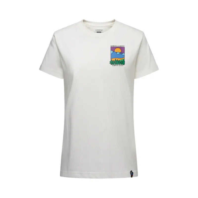 La Sportiva Damen T-Shirt La Sportiva Always Climbing, Blanc, – Produktbild 1 von 1