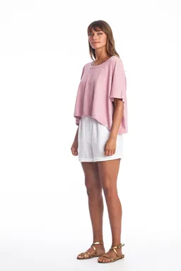 RAVENS VIEW IBIZA RAVENS VIEW IBIZA Damen vegan Top Square Malva Pink – Produktbild 1 von 1