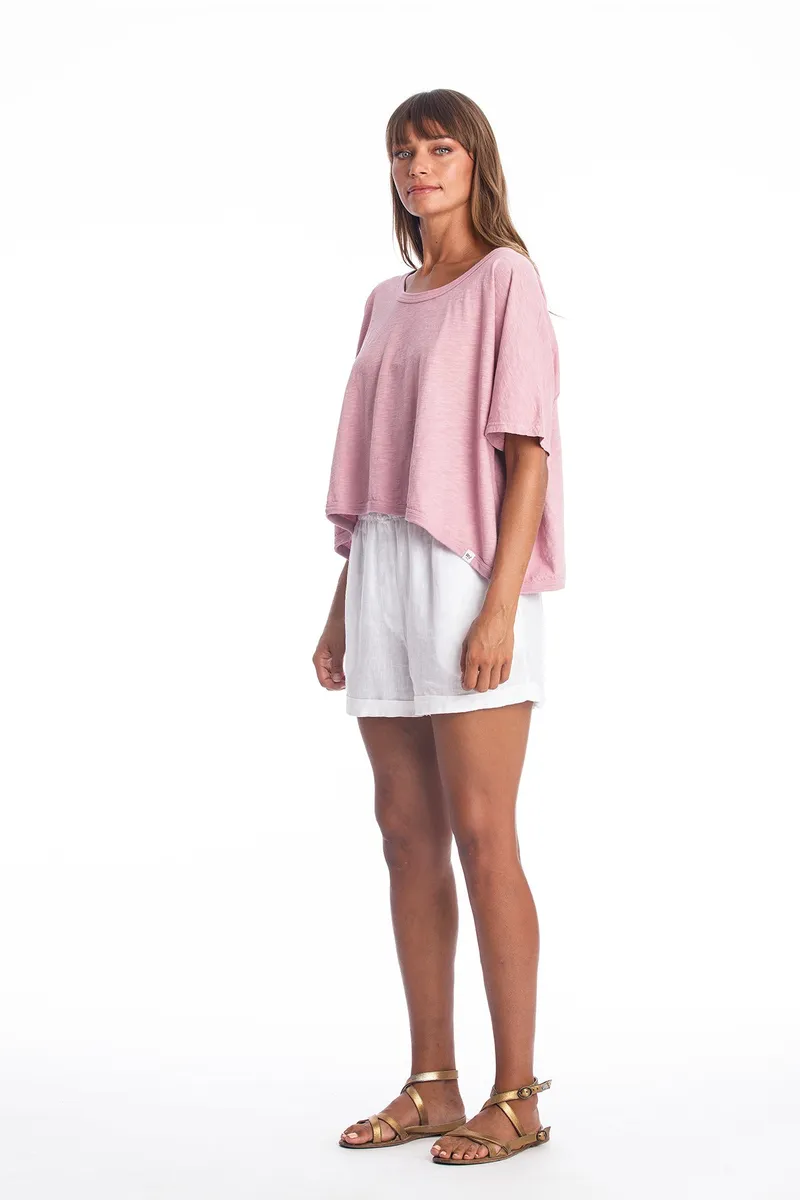 RAVENS VIEW IBIZA RAVENS VIEW IBIZA Damen vegan Top Square Malva Pink, Rosa, – Produktbild 1 von 2