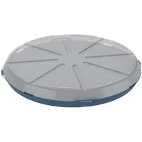 REuse REuse Pizzabox take away Verpackung - Essensbehälter to go, Blau transparent, – Produktbild 1 von 1
