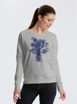 Peaces.bio - handbedruckte Biomode Peaces.bio - handbedruckte Biomode Bio Damen-Sweatshirt Chestnut – Produktbild 1 von 1