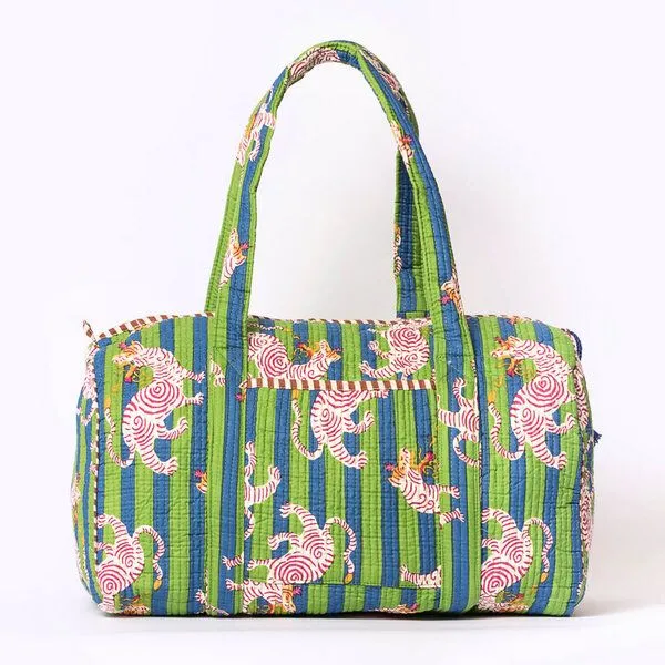 KIKOONI KIKOONI handgefertigte große Baumwolltasche "K. Shopper", Mysty dragon life, – Produktbild 3 von 4
