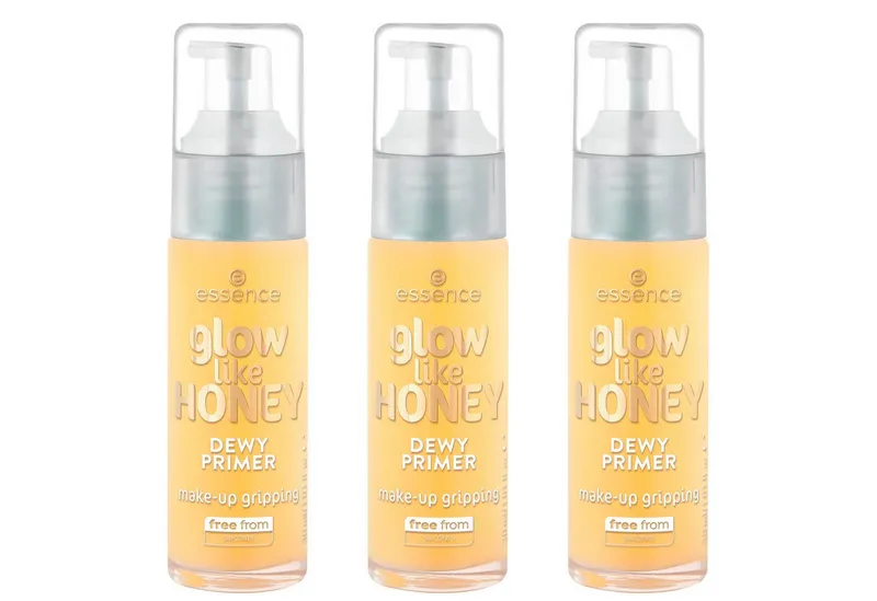 Essence Primer glow like HONEY DEWY PRIMER, 3-tlg., Goldfarben, – Produktbild 1 von 3