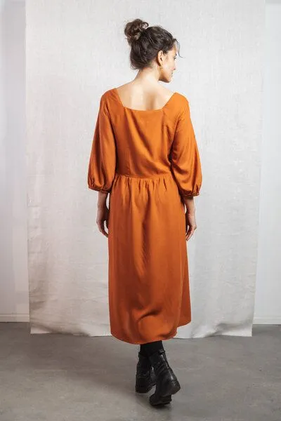 Jyoti - Fair Works Jyoti - Fair Works Ecovero Kleid Rachana, Rost, – Produktbild 4 von 4