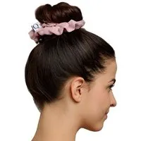 Qupro Qupro Scrunchies 2er - ultraglatt mit Cupro, innen Sprialgummi, Light rosé, – Produktbild 1 von 1