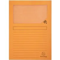Exacompta 4 x 100 Exacompta Fenstermappen "Forever", 130 g/m², DIN A4, orange – Produktbild 1 von 1