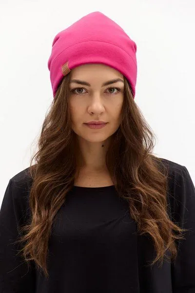 KOKOworld Mütze Twins – Klassische Beanie – Beidseitig – Warm – Fair produziert in EU – KOKOworld, Magenta amanay (mehrfarbig), – Produktbild 3 von 4
