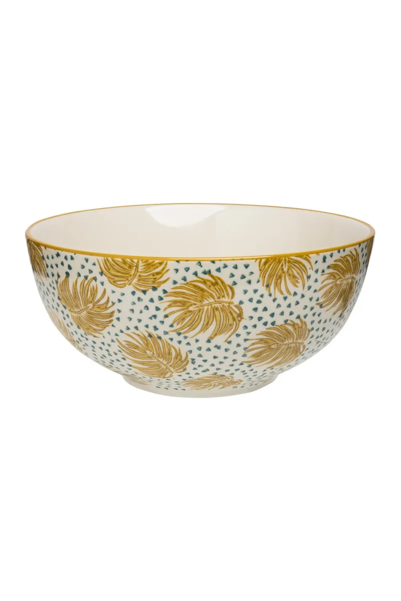 Tranquillo Salatschüssel BOHO CHIC - gelb – Produktbild 1 von 2