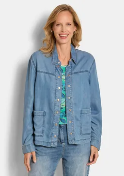 Goldner Hemdjacke im Denim-Look - hellblau - Gr. 42 von Goldner Fashion – Produktbild 1 von 1