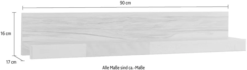 OTTO home Wandregal Silkeborg, Breite 90 cm, Beige, – Produktbild 5 von 5
