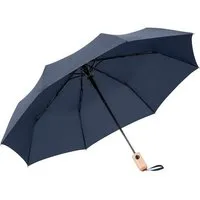FARE FARE Taschenschirm Automatikfunktion Echtholzgriff, Navy blau, – Produktbild 1 von 1