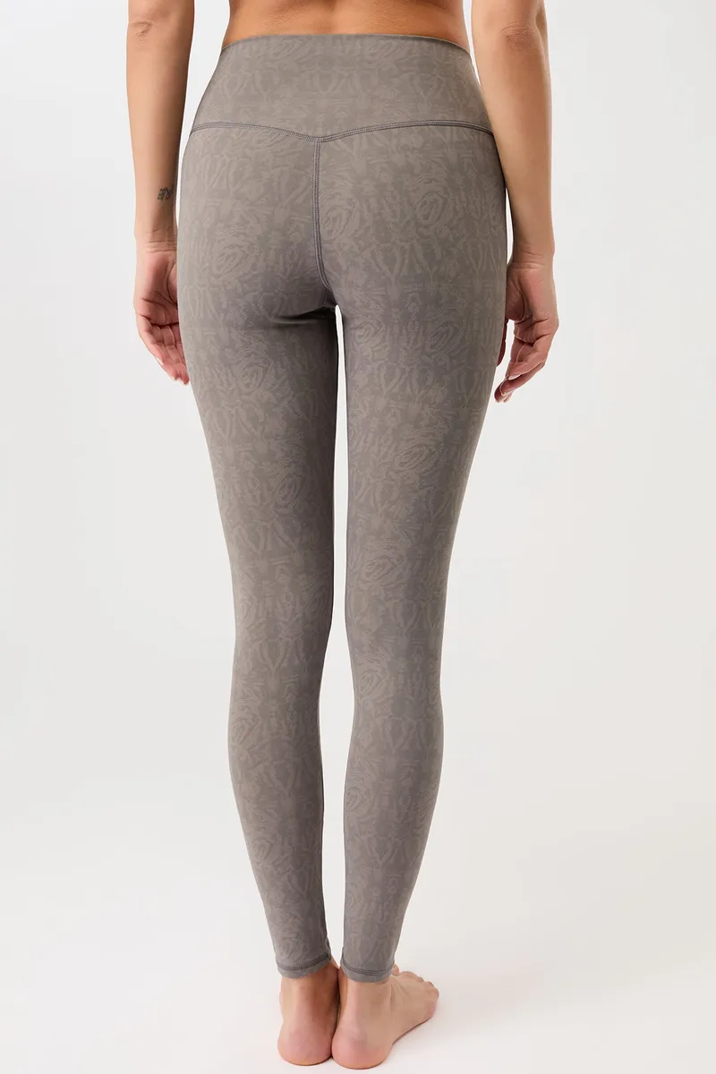 mandala mandala Damen vegan Leggings Monoprinted, Grau, – Produktbild 2 von 2