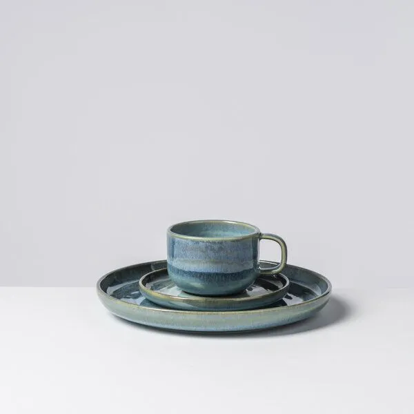Gipfelstück Gipfelstück Tiefer See Kaffeeservice, Steinzeug, Blau-türkis, – Produktbild 3 von 4