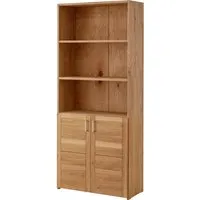 TPT Regalschrank "buxing selet" mit 2 Türen B 80 x T 33 x H 185,5 cm, Rahmenfront, Wildeiche – Produktbild 1 von 1