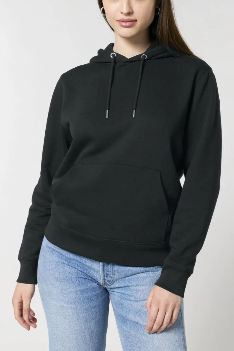 UNIPOLAR UNIPOLAR Herren vegan Hoodie Basic Crossing, Schwarz, – Produktbild 2 von 2
