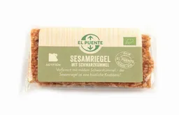 El Puente El Puente Vegane Bio-Sesamriegel mit Schwarzkümmel 3 x 9 g | Fair Trade | Bio-zertifiziert | Vegan | Glutenfrei – Produktbild 1 von 1
