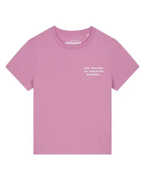 watapparel watapparel T-Shirt Frauen Wir können ja Freunde bleiben, Bubble pink, – Produktbild 1 von 2