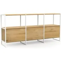ekomia ekomia Highboard Wega, Flap weiß, – Produktbild 1 von 1
