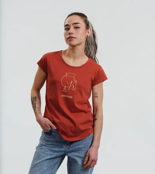 Gary Mash GARY MASH Shirt Asheville Wanderine aus Bio-Baumwolle, Rost (rot), – Produktbild 3 von 4