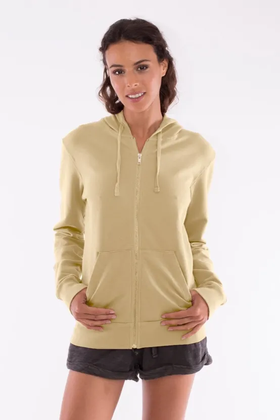RAVENS VIEW IBIZA RAVENS VIEW IBIZA Damen vegan Hoodie Zip Vedra Camel Gelb, Gelb, – Produktbild 1 von 1