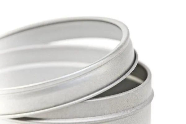 DS DS Runde Gewürz und Kräuter Dosen aus Metall 75 mm x 55 mm mit Klarsichtdeckel – Produktbild 4 von 4