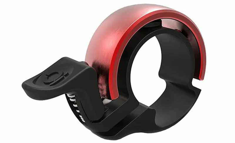 Knog Knog Oi Classic Small Fahrradklingel, Schwarz,rot, – Produktbild 1 von 3