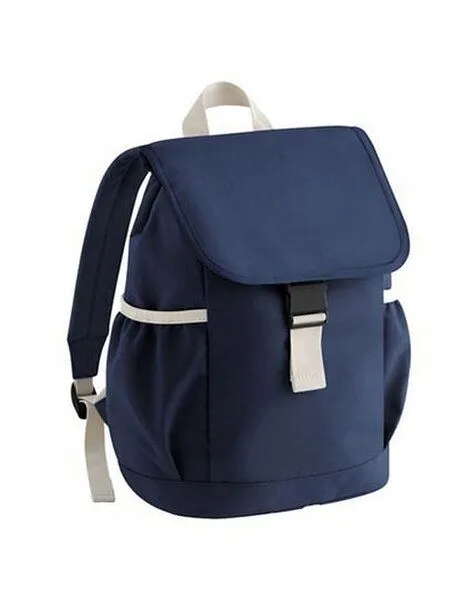 BagBase BagBase Kinder Rucksack Seitentaschen gepolsterte, verstellbare Schulterriemen Haltegriff, Navy, – Produktbild 1 von 2