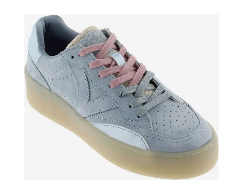 Victoria Victoria Turin Serraje Women Outdoorschuh Stilvolle Damen-Sneaker aus Veloursleder mit Plateau und, Blau, – Produktbild 2 von 5
