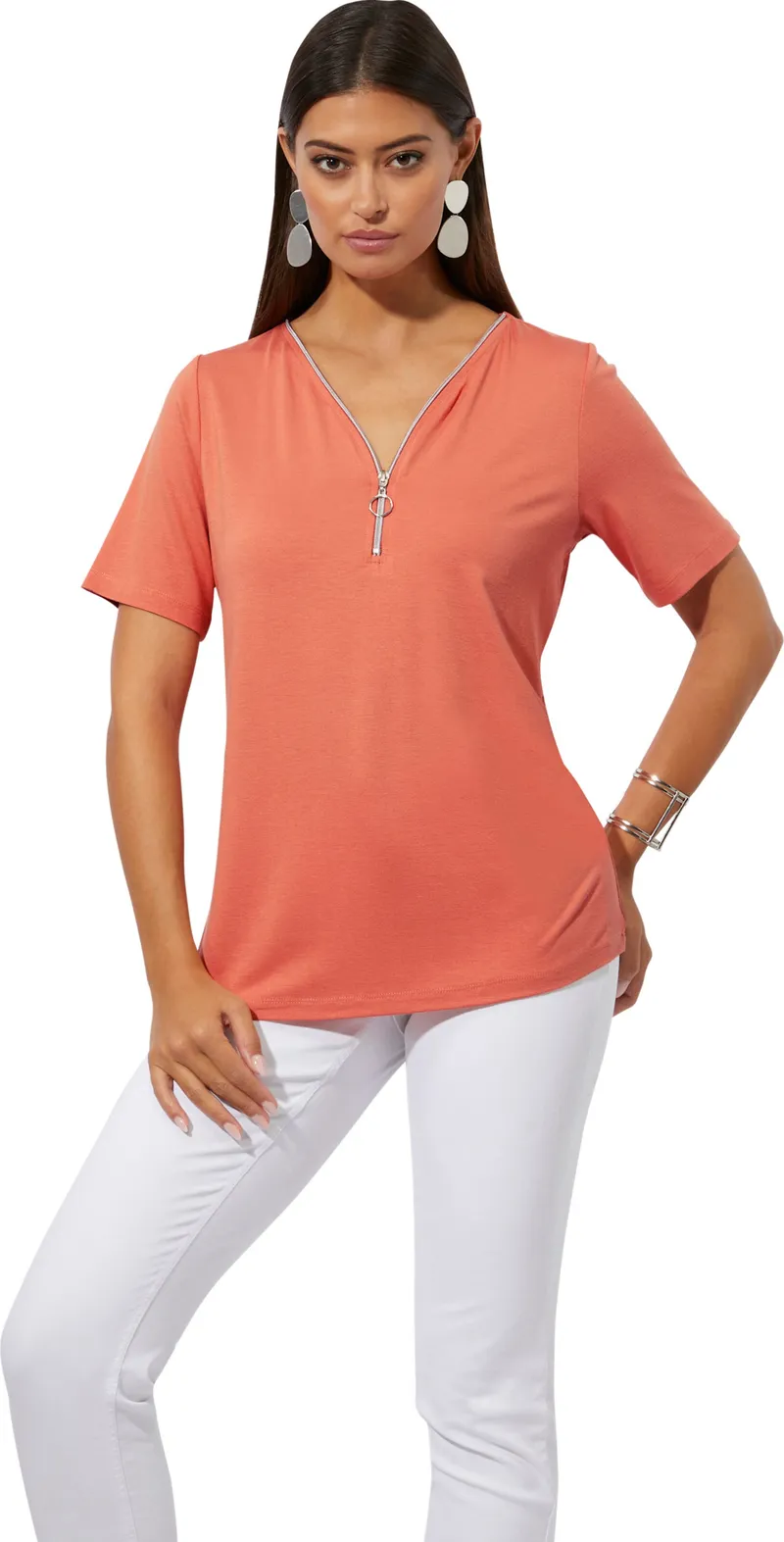 Witt Kurzarmshirt papaya, Papaya, – Produktbild 2 von 2