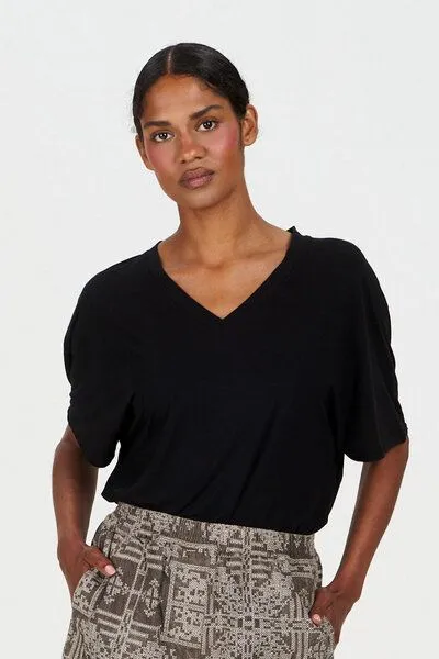 KOMODO Modal T-Shirt Modell: Dhalia, Black, – Produktbild 4 von 4