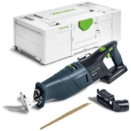 FESTOOL FESTOOL Akku-Säbelsäge RSC 18 EB-Basic, incl. Absaugvorichtung, Zubehör, Systainer – Produktbild 1 von 1