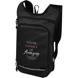 Unbranded Trails GRS RPET Outdoor Rucksack 6,5 L, schwarz, Schwarz, – Produktbild 1 von 1