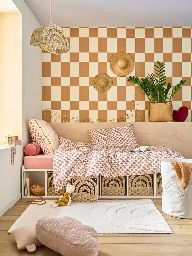 Vertbaudet Kinderbett SQUARE mit 6 Fächer 90x190 cm, Weiß, – Produktbild 2 von 4