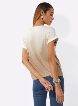 Witt Rundhalsshirt ecru-sand-bedruckt – Produktbild 1 von 1