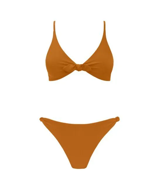 Anekdot Anekdot Bikini Set Leona Top + Leona Slip, Ochre (brown), – Produktbild 1 von 3