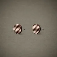 feinformart feinformart Ohrstecker / Ohrring aus Holz "Dotwork" 9mm – Produktbild 1 von 1
