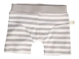HANS NATUR Jungen Boxershorts Bio-Baumwolle grau-off white Gr.98/104 – Produktbild 1 von 1