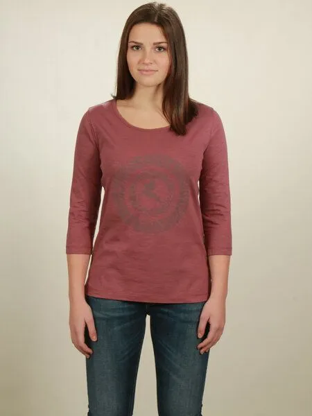 NATIVE SOULS Native Souls Longsleeve 3/4-Arm Damen - Circle Kolibri, Berry, – Produktbild 1 von 1