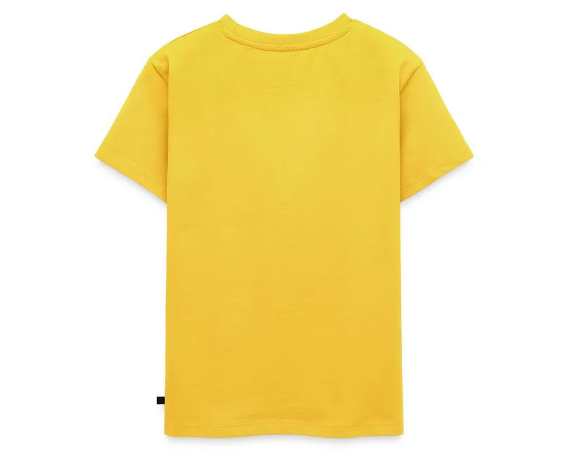 Spreadshirt T-Shirt SpongeBob Schwammkopf Kostüm Karneval Kinder Premium T-Shirt (1-tlg) Normaler Schnitt für optimale Passform, Gelb, – Produktbild 4 von 5