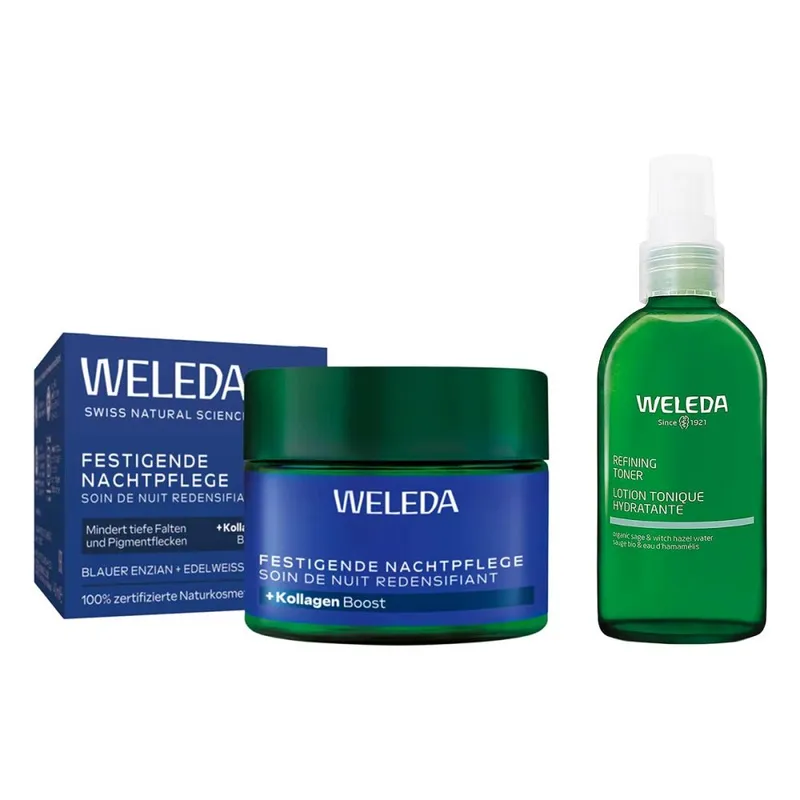 Weleda Nachtpflege Blauer Enzian & Refining Hydra Toner – Produktbild 1 von 1