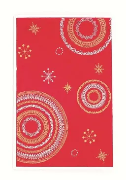 El Puente El Puente Weihnachtskarte "Besinnliche & faire Weihnachten" | Fair Trade & Handmade aus Indien – Produktbild 1 von 1