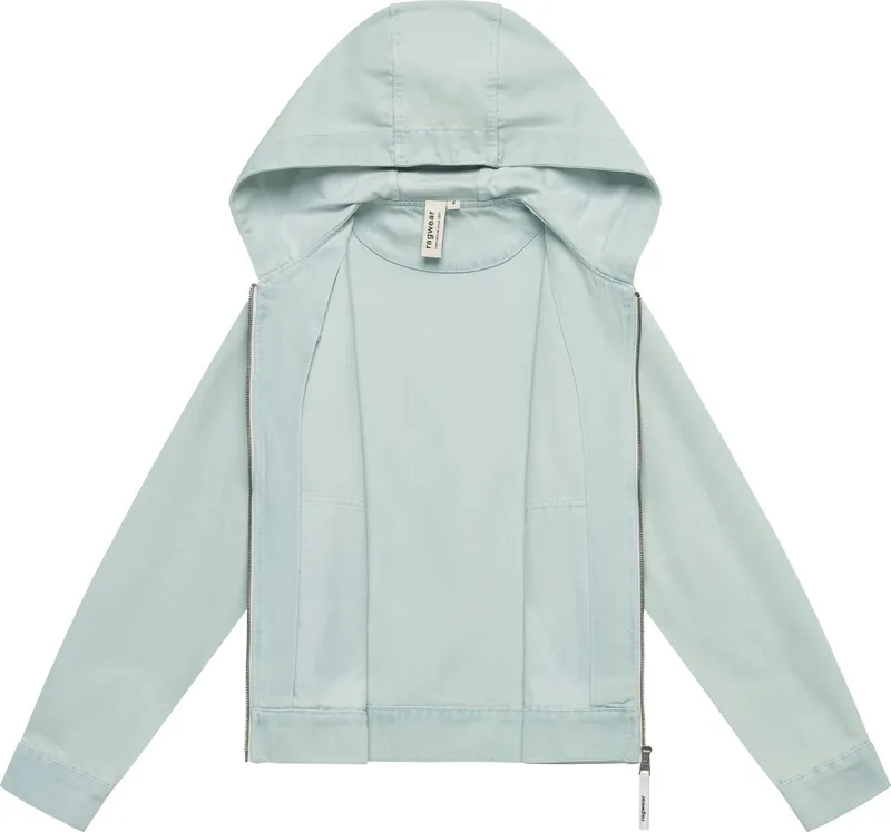 ragwear ragwear Jeansjacke Lerris Denim Leichte Übergangsjacke in Denim-Optik mit Kapuze, Blau, – Produktbild 1 von 5
