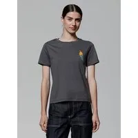 watapparel watapparel T-Shirt Frauen Mädchen Auf Fahrrad, Anthracite, – Produktbild 1 von 1