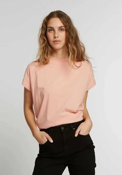 THOKKTHOKK ThokkThokk TT75 Boxy T-Shirt (GOTS, vegan), Peach dust (pfirsich), – Produktbild 1 von 7