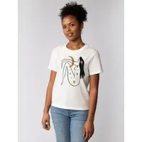 watapparel watapparel T-Shirt Frauen Love and flex, Off white, – Produktbild 1 von 1
