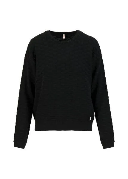 blutsgeschwister Blutsgeschwister Checkerboard Pullover aus Biobaumwolle - Chic Promenade, Diamond knit black (schwarz), – Produktbild 2 von 3