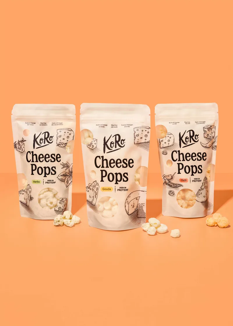 KoRo Cheese Pops Trio | 3 x 50 g – Produktbild 1 von 2