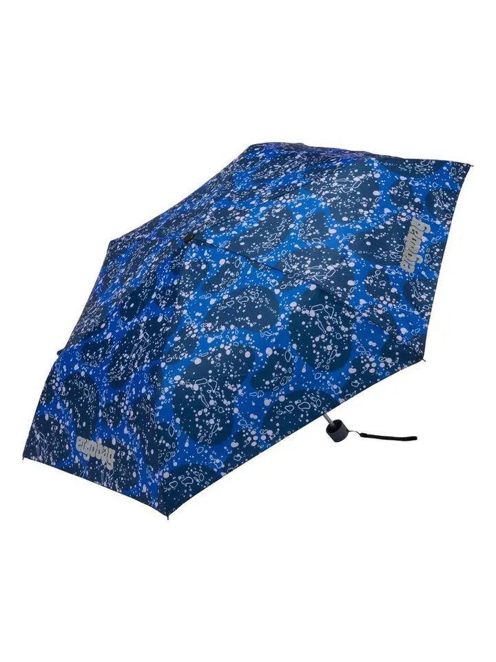 Ergobag Ergobag Taschenregenschirm Regenschirm, mit reflektierenden Details, Blau, – Produktbild 4 von 8