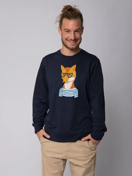 watapparel watapparel Sweatshirt Unisex Fuchs, French navy, – Produktbild 2 von 4