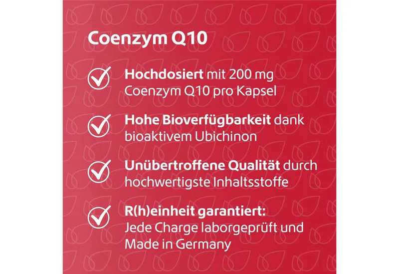 R(h)ein Nutrition R(h)ein Nutrition Coenzym Q10 200 mg Kapseln vegan – Produktbild 4 von 5